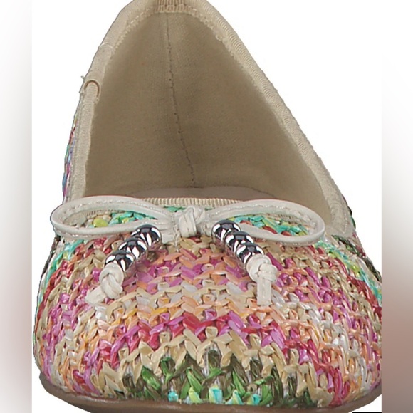 La Strada wool straw, ballet flats. Retro chic, trending, hippie ballerina, CUTE - Picture 3 of 10